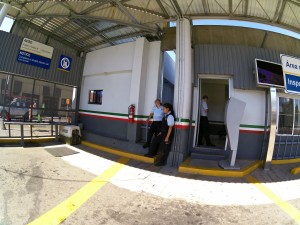 luggage check point, Tecate, BC, Mexico