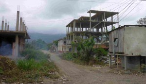 road side construction, Machala, Ecuador