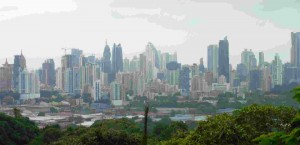 skyline Panama City, Panama
